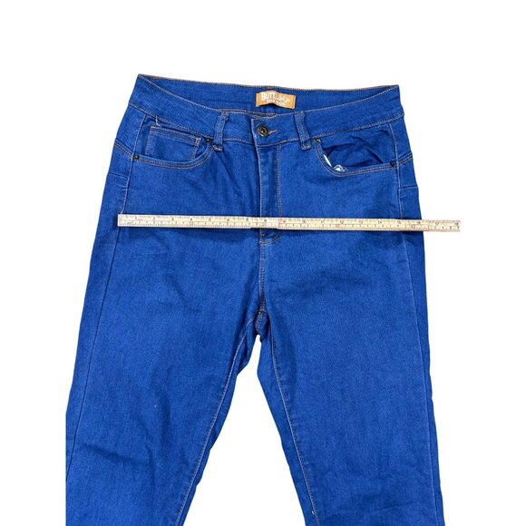 Womens Wax Jean "Butt I Love You" Blue Skinny Jeans Size 11 - Picture 9 of 14